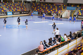 Partido Japón - Uruguay. Categoría femenina. Campeonato del Mundo Universitario de Balonmano. Antequera. Julio de 2016