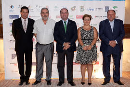 Entrega de premios, de parte de FISU, de la Universidad de Málaga, del ayuntamiento de Antequera y del Comité Organizador. 14º Campeonato del Mundo Universitario de Fútbol Sala 2014 (FUTSAL). Antequera. Julio de 2014