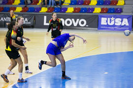 Partido Universidad de Aveiro - Universidad de Colonia. Categoría Femenina. Campeonato Europeo Universitario de Balonmano. Antequera. Julio de 2017