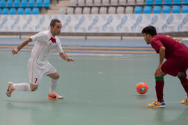 Partido Portugal contra Irán. 14º Campeonato del Mundo Universitario de Fútbol Sala 2014 (FUTSAL). Antequera. Julio de 2014