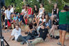 Momentos previos al acto de bienvenida a los alumnos de intercambio internacional de la Universid...