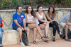 Alumnas de intercambio internacional de la Universidad de Málaga. Jardín botánico. Octubre de 2015