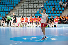 Partido Polonia - España. Categoría femenina. Campeonato del Mundo Universitario de Balonmano. Antequera. Julio de 2016