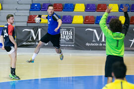 Partido Universidad de Montpellier - Universidad de Frankfurt. Categoría masculina. Campeonato Europeo Universitario de Balonmano. Antequera. Julio de 2017