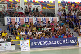 Asistentes al partido España contra Bielorrusia. 14º Campeonato del Mundo Universitario de Fútbol Sala 2014 (FUTSAL). Antequera. Julio de 2014