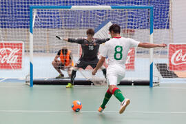 Partido Portugal contra República Checa. 14º Campeonato del Mundo Universitario de Fútbol Sala 2014 (FUTSAL). Antequera. Julio de 2014