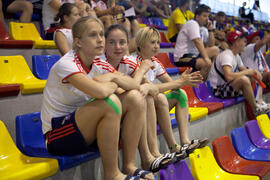 Asistentes al partido Rusia contra Bielorrusia. 14º Campeonato del Mundo Universitario de Fútbol Sala 2014 (FUTSAL). Antequera. Julio de 2014