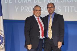 Toma de posesión de José Manuel Porras Vázquez como profesor titular del Área de Química Inorgánica de la Universidad de Málaga. Paraninfo. Diciembre de 2022
