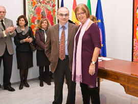 Toma de posesión de nuevos catedráticos y profesores titulares de la Universidad de Málaga. Edifi...
