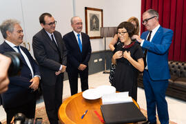 Recibimiento de autoridades. Apertura del Curso Académico 2019-2020 de la Escuela Técnica Superior de Arquitectura de la Universidad de Málaga. Teatro Cervantes. Octubre de 2019
