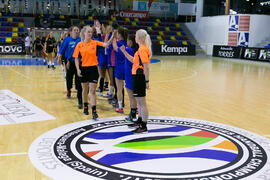 Partido Universidad de Aveiro - Universidad de Colonia. Categoría Femenina. Campeonato Europeo Universitario de Balonmano. Antequera. Julio de 2017