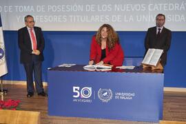 Toma de posesión de Macarena Vallejo Martín como profesor titular del Área de Psicología Social de la Universidad de Málaga. Paraninfo. Diciembre de 2022