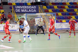 Partido Rusia contra República Checa. 14º Campeonato del Mundo Universitario de Fútbol Sala 2014 (FUTSAL). Antequera. Julio de 2014