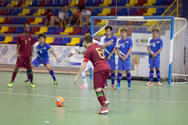 Partido Tailandia contra Portugal. 14º Campeonato del Mundo Universitario de Fútbol Sala 2014 (FUTSAL). Antequera. Julio de 2014