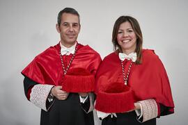 Francisco Vila y Elsa Marina Álvarez. Toma de posesión del Rector de la Universidad de Málaga y s...