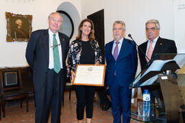 Entrega del título Socio de Honor. 230º Aniversario de la Sociedad Económica Amigos del País. Plaza de la Constitución. Septiembre de 2019