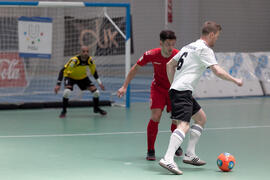 Partido Georgia contra Alemania. 14º Campeonato del Mundo Universitario de Fútbol Sala 2014 (FUTSAL). Antequera. Julio de 2014