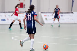 Partido Costa Rica contra Uruguay. 14º Campeonato del Mundo Universitario de Fútbol Sala 2014 (FUTSAL). Antequera. Julio de 2014