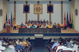 Apertura del Curso Académico 1995/1996 de la Universidad de Málaga. Teatro Cervantes. Octubre de ...