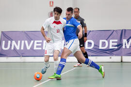 Partido Brasil contra Iran. 14º Campeonato del Mundo Universitario de Fútbol Sala 2014 (FUTSAL). Antequera. Julio de 2014