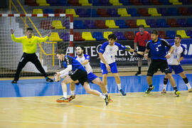Partido Universidad de Barcelona - Universidad de Frankfurt. Categoría masculina. Campeonato Europeo Universitario de Balonmano. Antequera. Julio de 2017