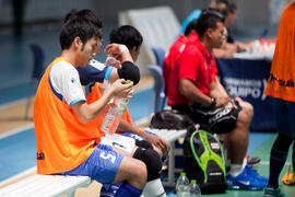 Partido Tailandia contra Georgia. 14º Campeonato del Mundo Universitario de Fútbol Sala 2014 (FUTSAL). Antequera. Julio de 2014