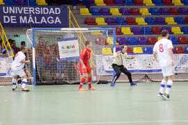 Partido Rusia contra República Checa. 14º Campeonato del Mundo Universitario de Fútbol Sala 2014 (FUTSAL). Antequera. Julio de 2014