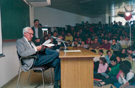 Conferencia de Severo Ochoa. Facultad de Ciencias. Febrero 1989.