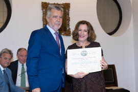 Entrega de Título de Socio. 230º Aniversario de la Sociedad Económica Amigos del País. Plaza de la Constitución. Septiembre de 2019