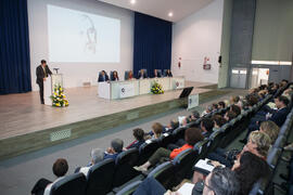 Intervención de Ernesto Pimentel. Homenaje en recuerdo del profesor José María Troya. Salón de Actos de la Escuela Técnica Superior de Ingeniería Informática. Octubre de 2016