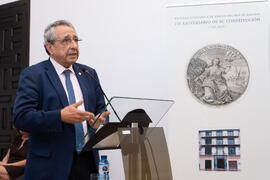 Intervención de José Ángel Narváez. 230º Aniversario de la Sociedad Económica Amigos del País. Plaza de la Constitución. Septiembre de 2019