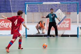 Partido Portugal contra República Checa. 14º Campeonato del Mundo Universitario de Fútbol Sala 2014 (FUTSAL). Antequera. Julio de 2014