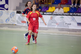 Partido España contra China. 14º Campeonato del Mundo Universitario de Fútbol Sala 2014 (FUTSAL). Antequera. Julio de 2014