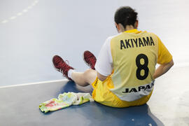 Partido India - Japón. Categoría femenina. Campeonato del Mundo Universitario de Balonmano. Antequera. Junio de 2016