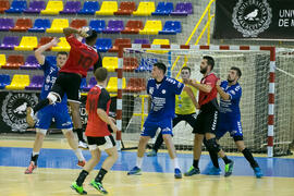 Partido Universidad de Suceava - Universidad de Montpellier. Categoría masculina. Campeonato Europeo Universitario de Balonmano. Antequera. Julio de 2017