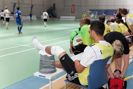 Partido Alemania contra Israel. 14º Campeonato del Mundo Universitario de Fútbol Sala 2014 (FUTSAL). Antequera. Julio de 2014