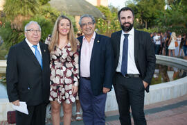 Miguel Carmona, Silvia Cabrera, José Ángel Narváez y Mariano Ruiz. Bienvenida a los alumnos de in...