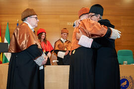 Investidura de Aníbal Ollero como Doctor "Honoris Causa" por la Universidad de Málaga. Edificio del Rectorado. Mayo de 2025