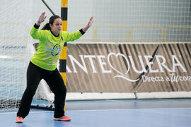 Partido Universidad de Málaga - Universidad de Valencia. Categoría femenina. Campeonato Europeo Universitario de Balonmano. Antequera. Julio de 2017