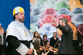 Coro Oficial de la UMA, Orquesta Málaga Camerata y Carlos Álvarez Rodríguez tras su investidura c...