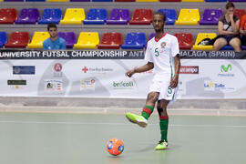 Partido Portugal contra China. 14º Campeonato del Mundo Universitario de Fútbol Sala 2014 (FUTSAL). Antequera. Julio de 2014