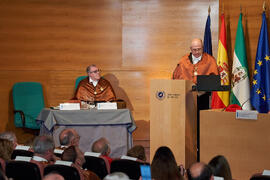 Discurso de Aníbal Ollero Baturone en su investidura como Doctor "Honoris Causa" por la Universidad de Málaga. Edificio del Rectorado. Mayo de 2025
