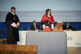 Toma de posesión de Elsa Marina Álvarez González como nueva Secretaria General de la Universidad de Málaga. Paraninfo. Marzo de 2024