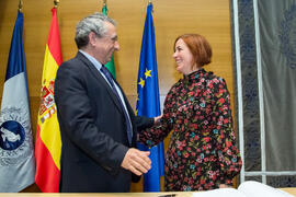 Toma de Posesión de Patricia García Leiva como nueva profesora titular del Departamento de Psicología Social, Trabajo Social, Antropología Social y Estudios de Asia Oriental de la Universidad de Málaga. Edificio del Rectorado. Febrero de 2018