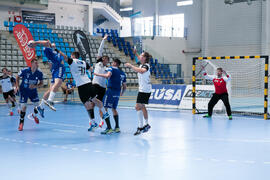 Partido Universidad de Suceava - Universidad Duisburg-Essen. Categoría masculina. Campeonato Europeo Universitario de Balonmano. Antequera. Julio de 2017
