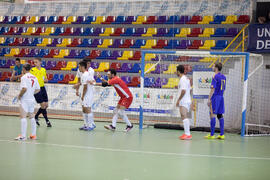 Partido Ucrania contra Irán. 14º Campeonato del Mundo Universitario de Fútbol Sala 2014 (FUTSAL). Antequera. Julio de 2014