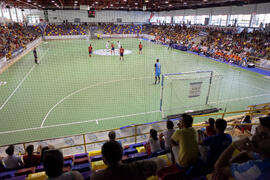 Partido Israel contra España. 14º Campeonato del Mundo Universitario de Fútbol Sala 2014 (FUTSAL). Antequera. Julio de 2014