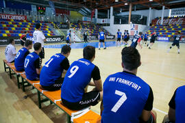 Partido Universidad de Montpellier - Universidad de Frankfurt. Categoría masculina. Campeonato Europeo Universitario de Balonmano. Antequera. Julio de 2017