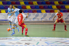 Partido Tailandia contra España. 14º Campeonato del Mundo Universitario de Fútbol Sala 2014 (FUTSAL). Antequera. Julio de 2014