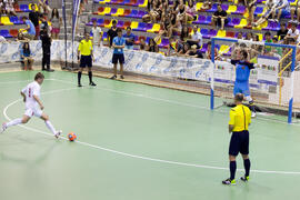 Partido España contra Bielorrusia. 14º Campeonato del Mundo Universitario de Fútbol Sala 2014 (FUTSAL). Antequera. Julio de 2014